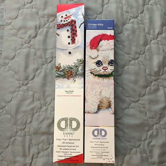Christmas Diamond Art Paintings - Set of 2 NEW IN BOX - Picture 1 of 7